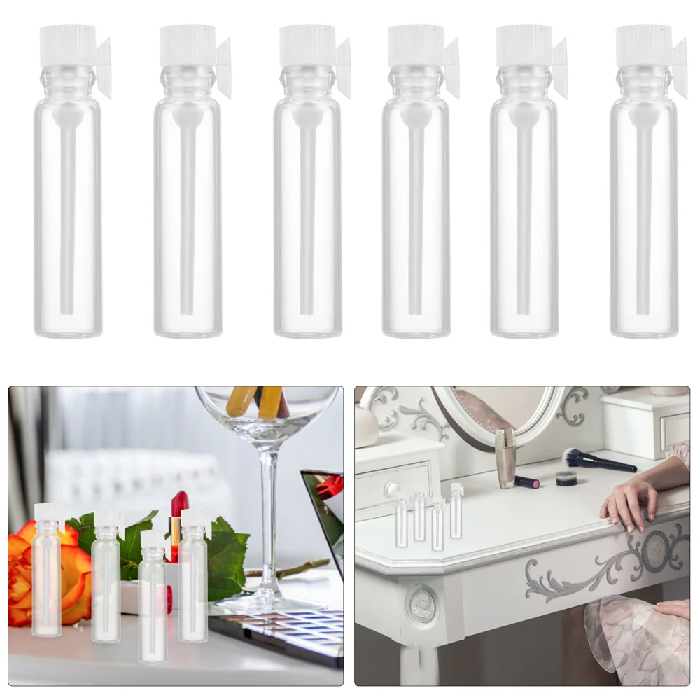 

50pcs 1ml Sample Glass Bottle Oil Perfume Bottle with Dropper Perfume Container
