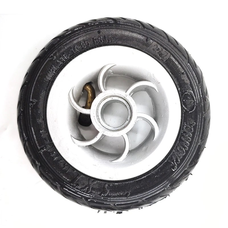 

5 Inch Pneumatic Wheel Gocart Caster 5x1 tyre Wheel Using Metal Hub 5X1 Pneumatic Tire With Inner Tube Electric Vehicle