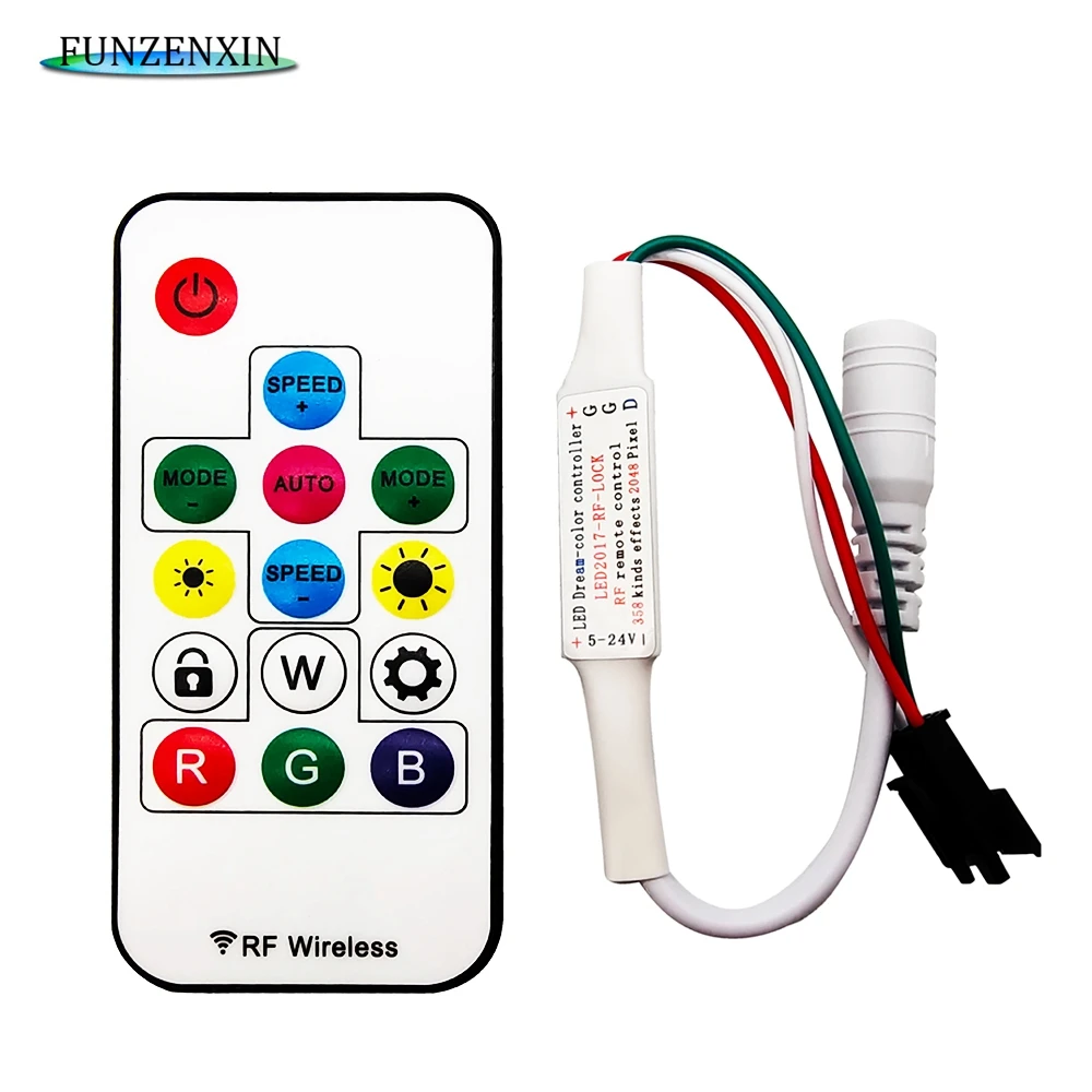 SP110E Bluetooth светодиодный контроллер для WS2801 WS2812B SK6812 RGB/RGBW волшебные огни Pixel APP Con Strip