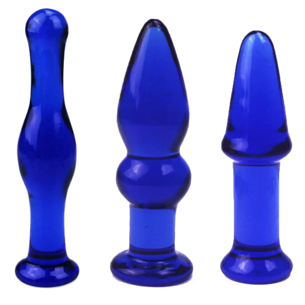 Стеклянная Анальная пробка фаллоимитатор в виде точки G кристаллический крючок