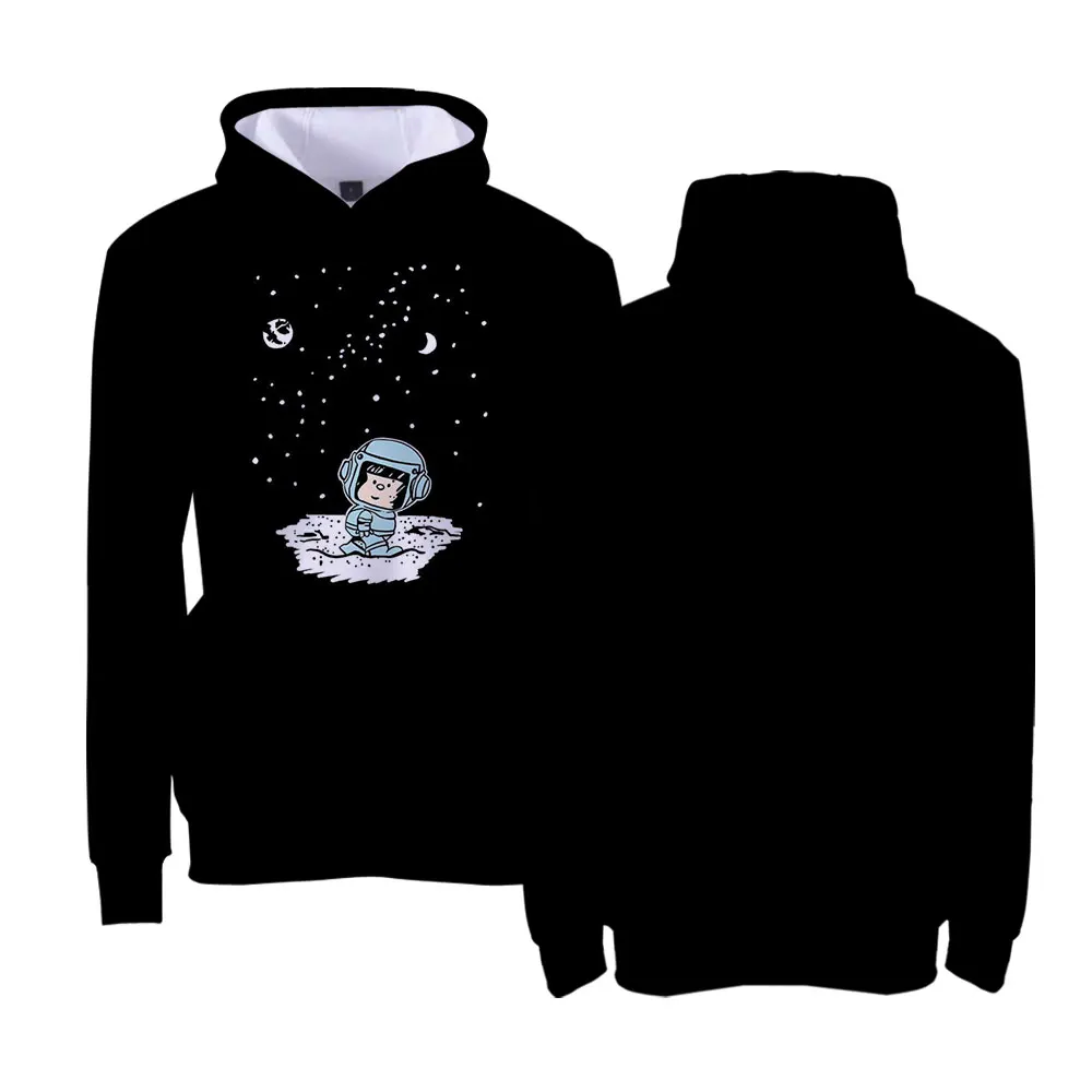 Футболка Mafalda с капюшоном женская футболка Мужская модная длинным рукавом