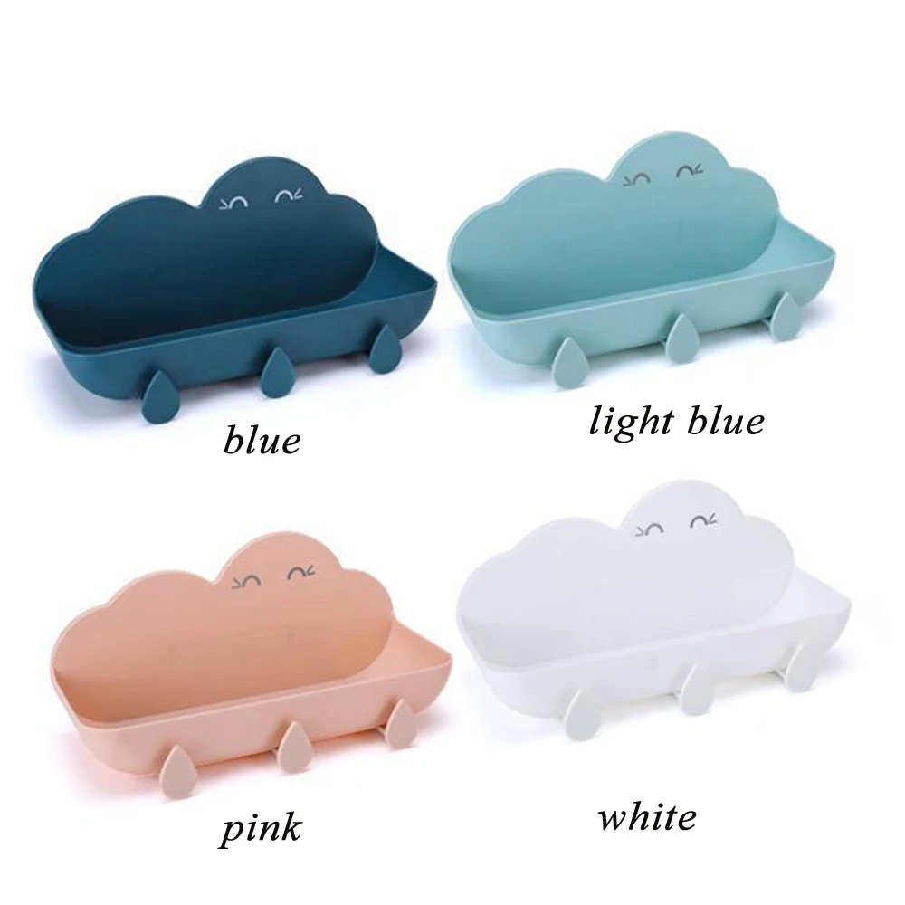 Полка для хранения в ванную комнату без перфорации облачные полки душа настенная