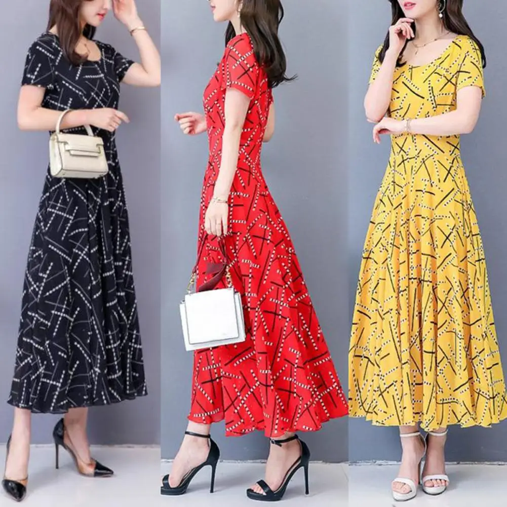 Женские летние платья для вечеринок модные женские с коротким рукавом круглым