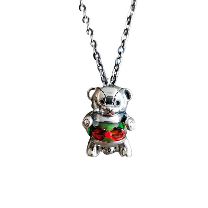 Новинка бусина медведь бусины шармы с подлинным 925 пробы серебро подходит к