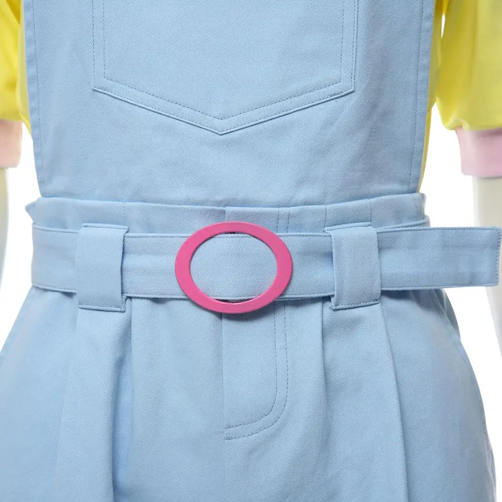 

Stranger Things 3 Cosplay Costume Erica Sinclair Costume Uniform Bib Shorts+Shirt Outfit Halloween Carnival Costume