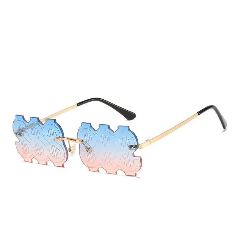

Rimless Women Sunglasses Metal Glasses 2021 Fashion Sun Galsses Goggles Oculos De Sol Vintage Retro Shades For Men