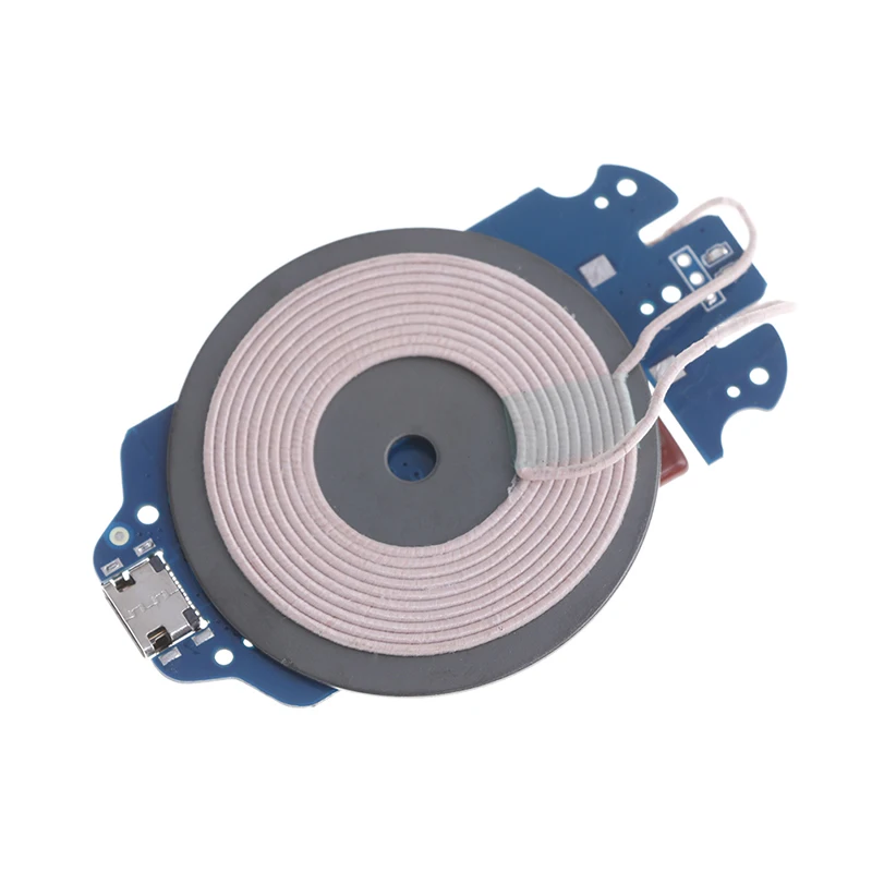 1 шт. Новое портативное беспроводное зарядное устройство Qi мощностью до 10 Вт PCBA DIY