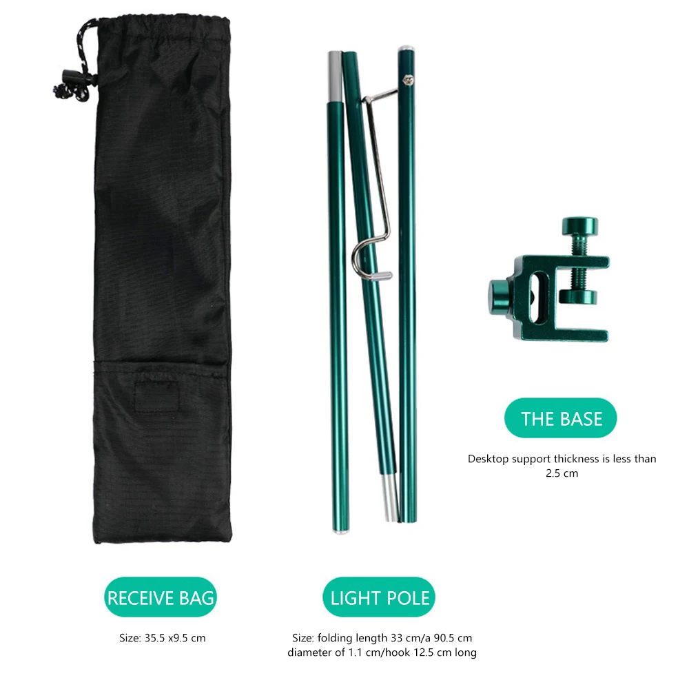 

Portable Folding Lamp Pole Camping Bracket Holder Camping Outdoor Lantern Stand Tripod Detachable Outdoor Tools