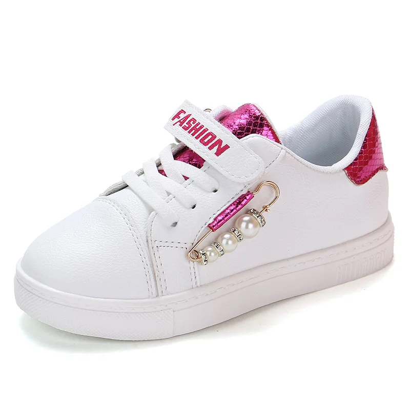 

Girls shoes autumn shoes 2019 new casual kids sports shoes students shoes in the big boy white shoes