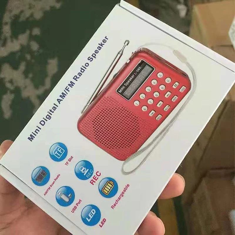 L-065 Multifunctional Mini Digital Voice Recorder Speaker with FM Radio MP3 Player LED Flashlight Support TF/USB | Электроника