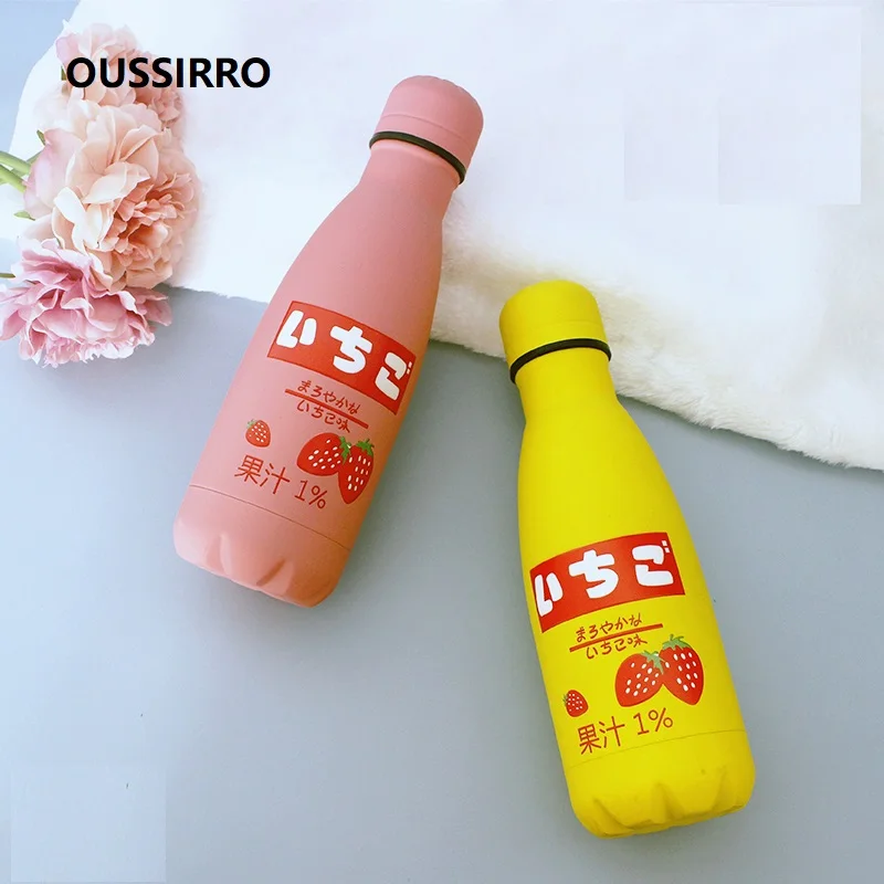 

Creative Stainless Steel Japan Juice Candy Color Drink Cans Thermos Portable Unisex Students Personality Trendy Cup