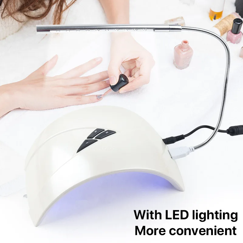 

48w nail art lamp uv induction led lighting nail polish glue baking light therapy lamp