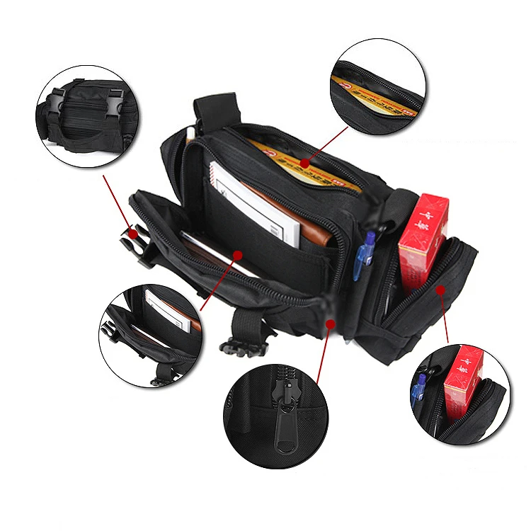 Outdoor Tactical Fanny Waist Pack Molle System Waterproof PVC Coated Climbing Hiking Bag Camping Trekking Travelling | Спорт и