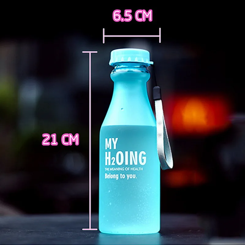 580 мл герметичная соломенная Спортивная бутылка для воды нескользящая