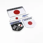 Стайлинг автомобиля, 3D алюминиевый японский флаг, эмблема, наклейка для автомобиля в японском стиле, аксессуары для украшения мотоцикла и автомобиля