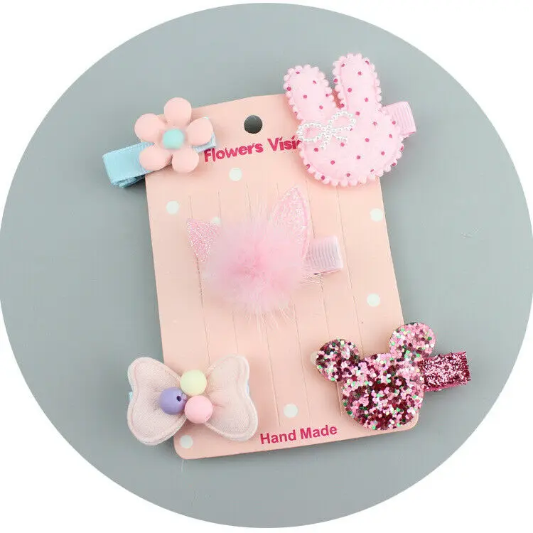 Новинка 5 шт. Рождественская заколка для волос комплект из предметов Сумка с