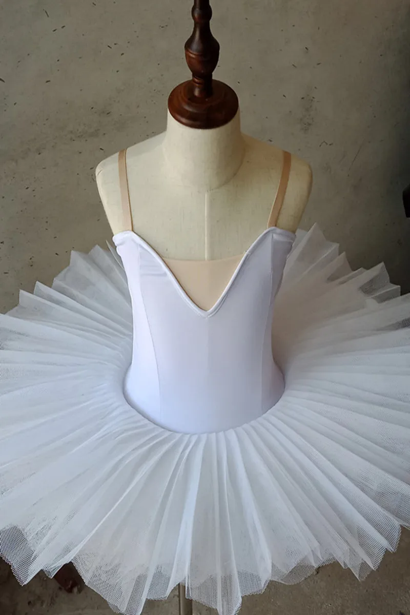 Белая профессиональная балетная юбка для девочек детская одежда в виде лебедя