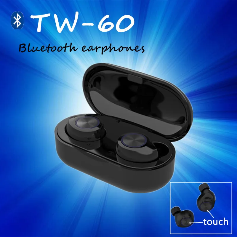 TW 60 tws беспроводные Bluetooth наушники 5 0 с сенсорным шумоподавлением HiFi стерео