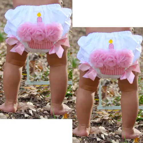 Новинка 2018 года шорты для новорожденных девочек с объемными цветами и рюшами