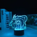 Аниме-фигурка чихиро со спиритом, светодиодный светильник для детской спальни, украшение, подарок на день рождения, ночник, акриловый 3D светильник для комнаты, настольная лампа