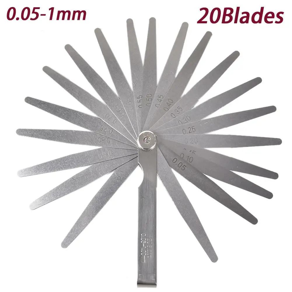 20 Blades 0.05-1.00MM Metric Feeler Gauge For Clearance Measurements Measure Tool Valve Use | Инструменты