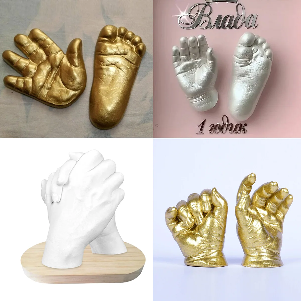 

Diy Plaster Mold 3d Hand Foot Print Mold For Baby Souvenir Hand Casting Kit Couples Wedding Holding Baby Plaster Clone Powder