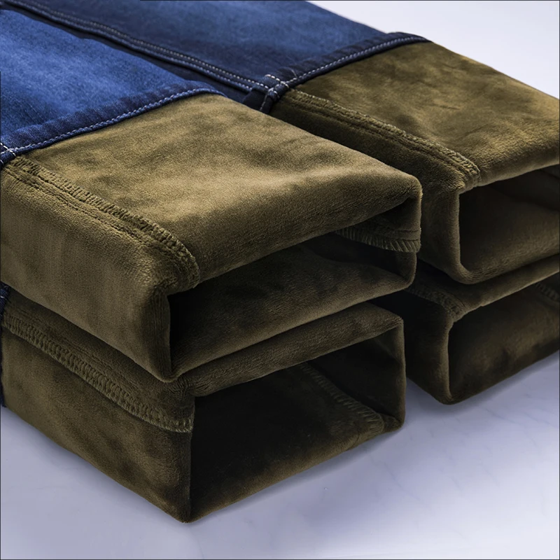 Vomint мужские джинсы умные повседневные эластичные тянущиеся длинные брюки размер