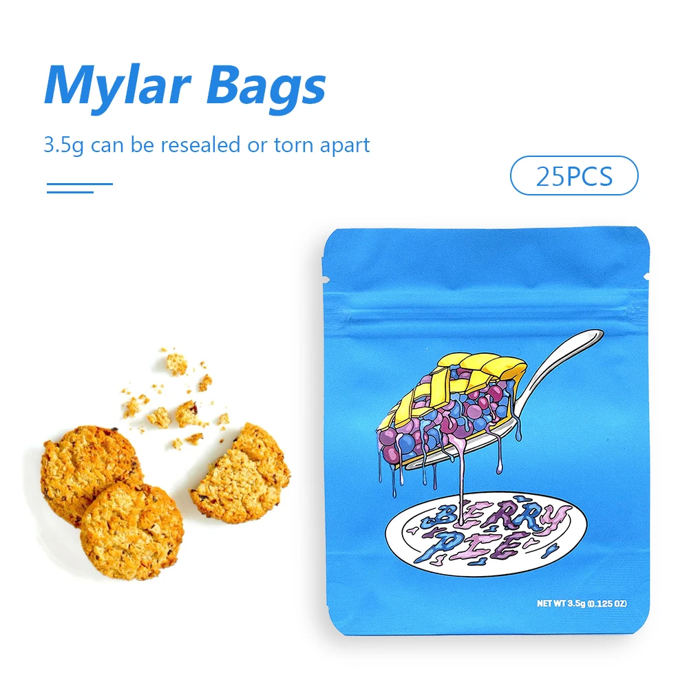 25 шт конфеты бисквитные сумки для хранения с принтом майларовые пакеты вакуумные