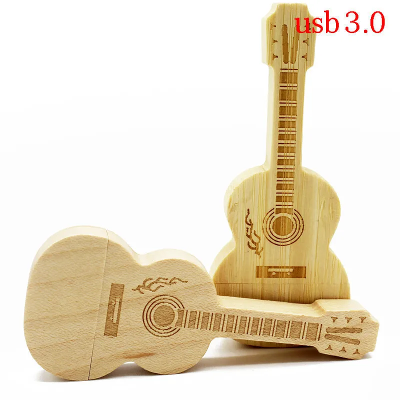 TEXT ME usb 3 0 логотип для гитары Деревянный из клена стиль pendrive 4 ГБ 8 16 32 usb3.0