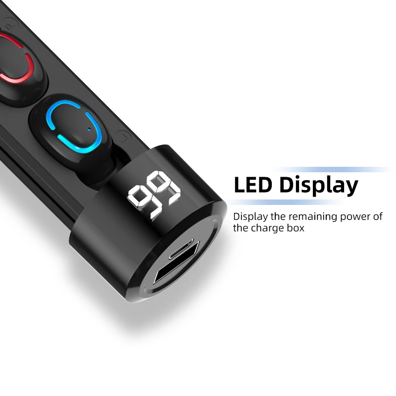 Беспроводные наушники FONKEN Q67, Bluetooth наушники, мини TWS, устойчивые к поту, Soprt, наушники для Xiaomi, samsung, наушник с микрофоном, зарядка