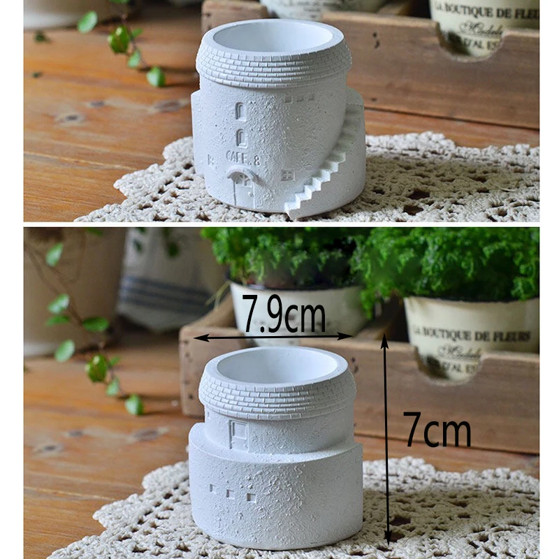Башенный пресс формы для цветочных горшков DIY силиконовые плантаторов бетонные