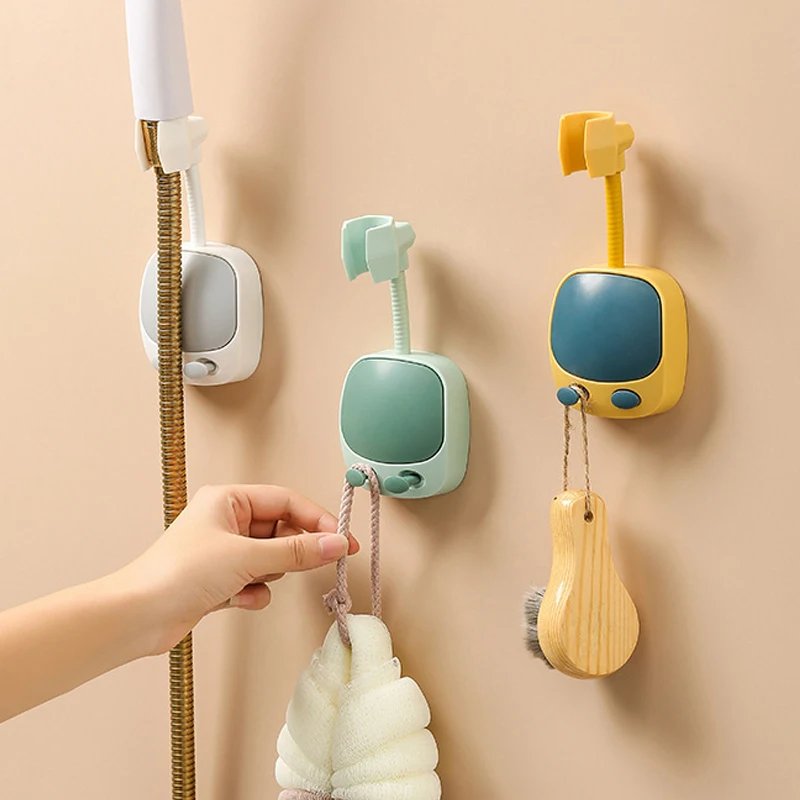 

Universal Shower Head Holder Adjustable Shower Bracket Durable Rotatable Stand Wall Mount for Bathroom