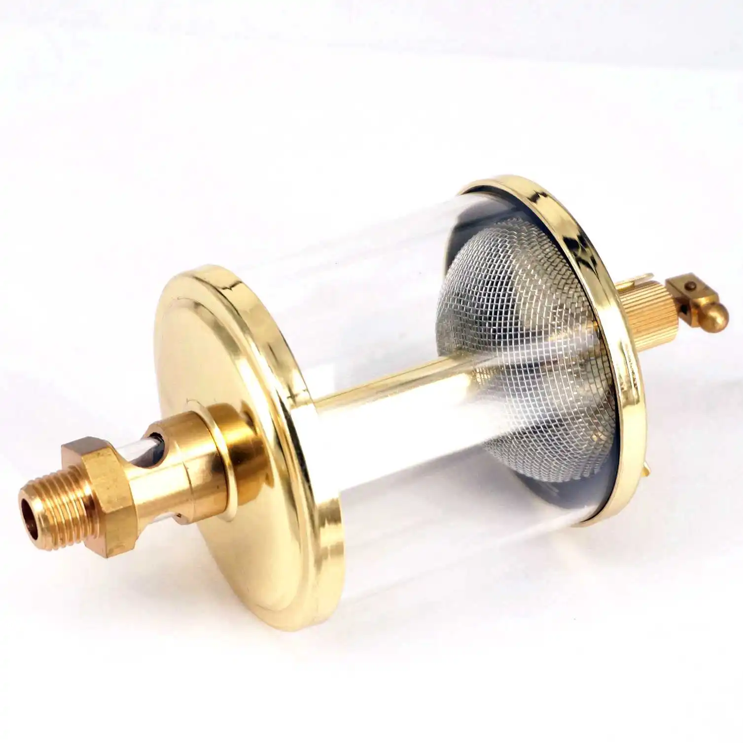 1/8" BSP Außendurchmesser x 1-1/4" Außendurchmesser Messing Anblick Schwerkraft Tropfzufuhr Öler Öler Ölbecher für Hit Miss Motor – Detail 4
