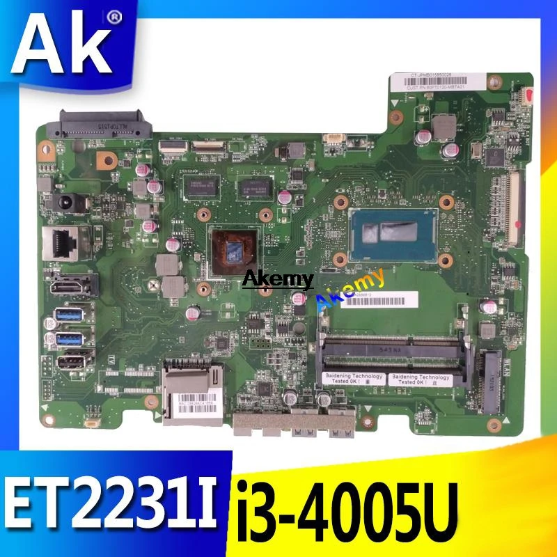 AK для For Asus all-in-one ET2231I ET2231 ET223 Mianboard материнская плата SR1EK i3-4005U N15V-GM-S-A2 видеокарта |