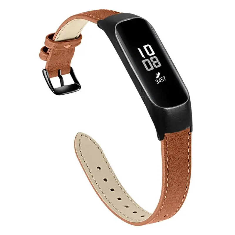 

Durable Genuine Leather Wrist Strap Watchband Bracelet Replacement for Samsung Galaxy Fit-e Smart Watch Accessories