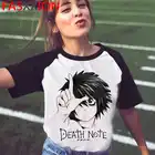 Смертная записка Shinigami Ryuk одежда мужской harajuku повседневного образа гранж размера плюс футболка в стиле Харадзюку