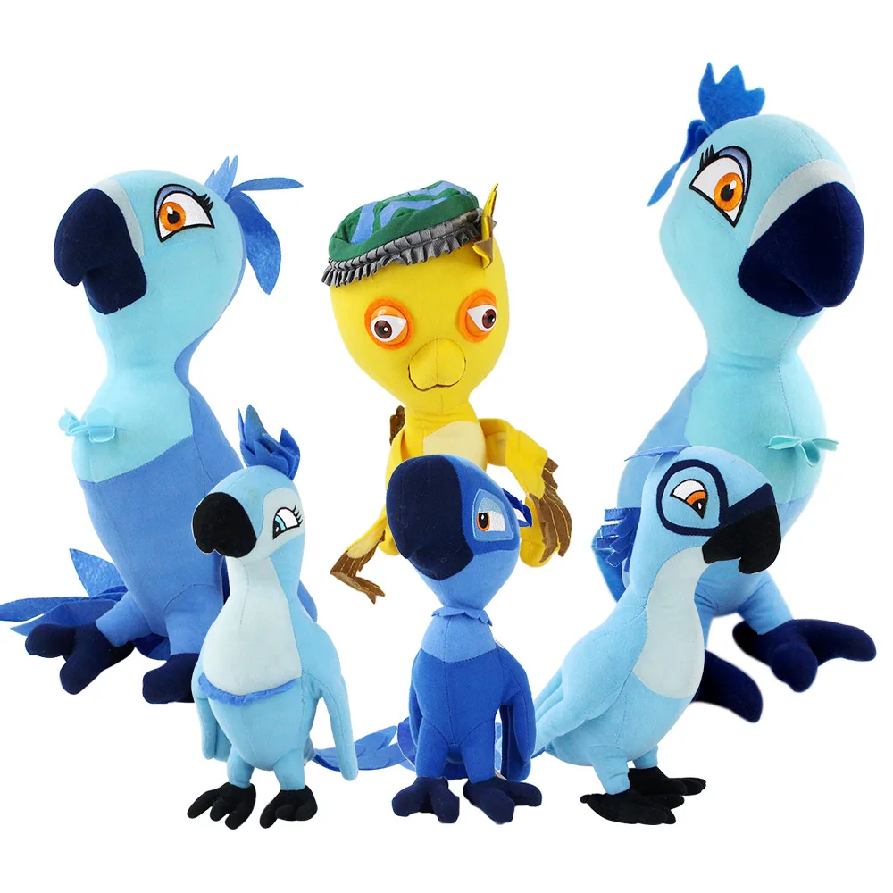 28 50 см из фильма РИО попугай Ара Blu & драгоценный камень плюшевые игрушки мягкие