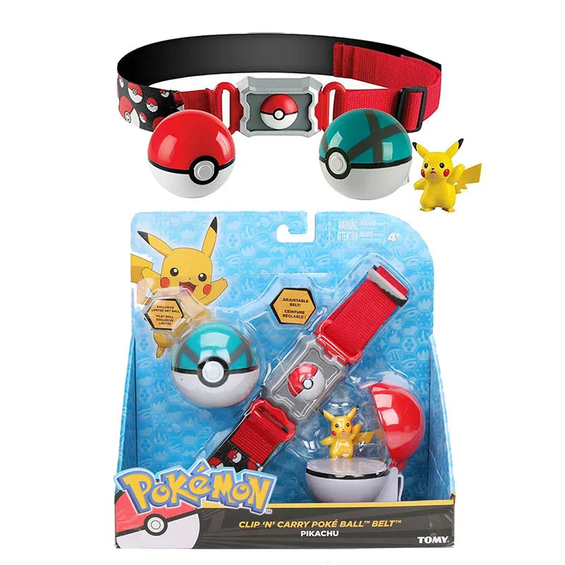 Takara Tomy Pikachu Косплей Мастер Эльф мяч пояс Набор телескопическая Такара томия