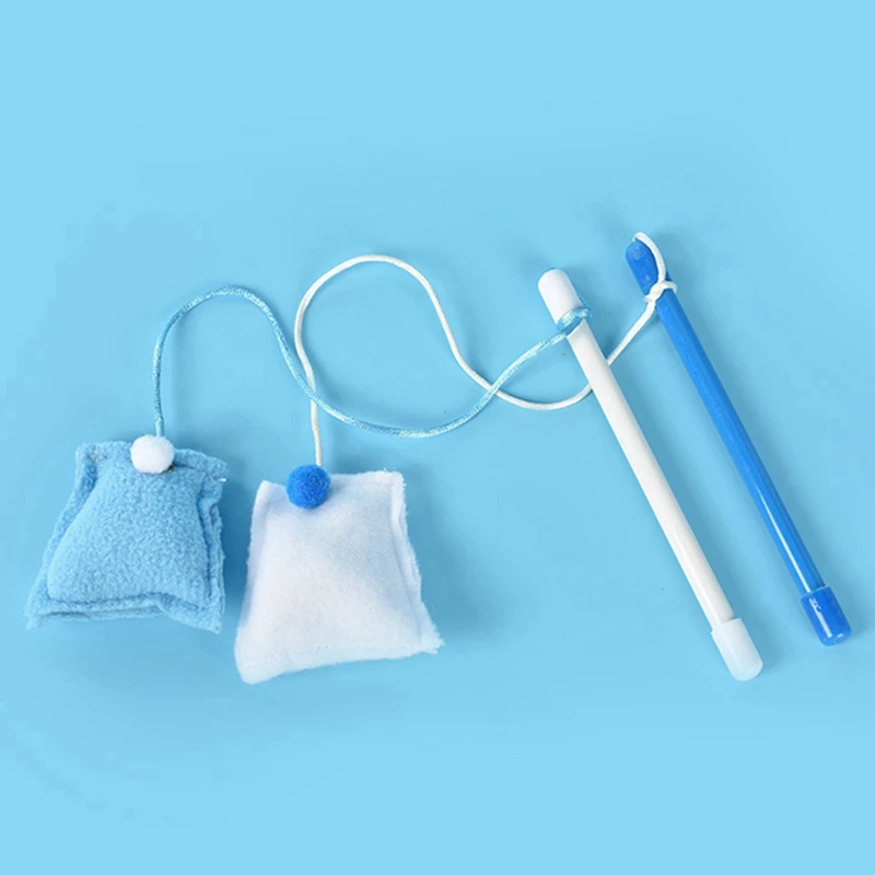 Интерактивная палочка для кошек забавная пластиковая Дразнилка котенки с