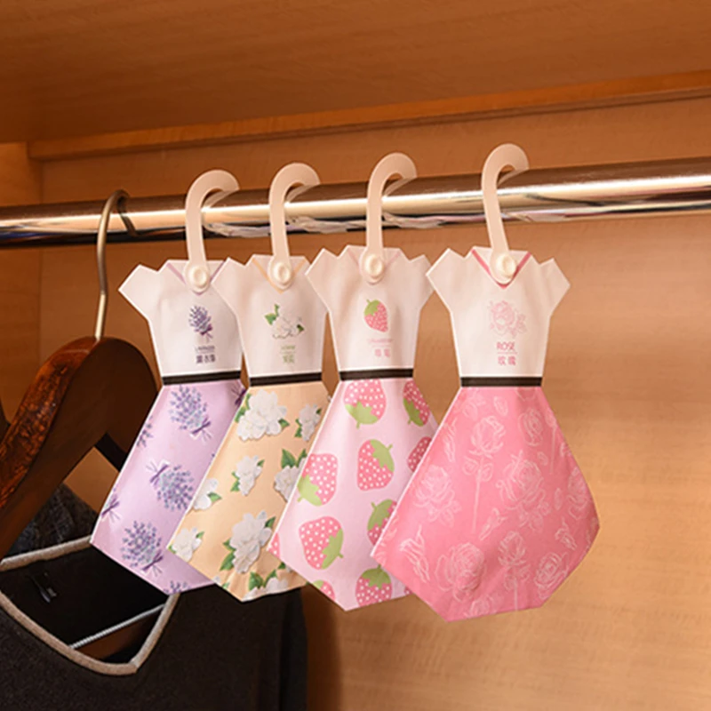 

3/5/8 Pcs Hangable Car Refreshing Scent Bag Ocean Wardrobe Sachet Air Fresh 9 Kinds Smell Natural Incense Lily drawer Cute skirt