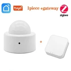 Датчик человеческого тела Tuya Zigbee3.0 с защитой от кражи, беспроводной смарт-датчик движения, пассивный датчик движения с поддержкой шлюза, приложение Smart Life