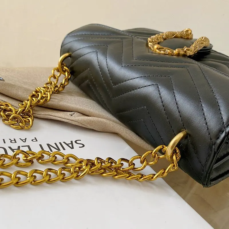 2021 Новый Для женщин сумка Роскошные Дизайнерские шикарные женские сумки с цепью