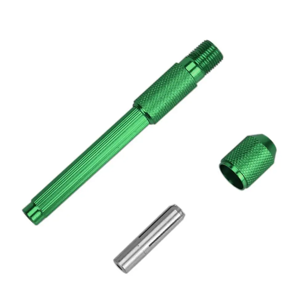 Зеленый нескользящий держатель для татуировки из алюминиевого сплава (без