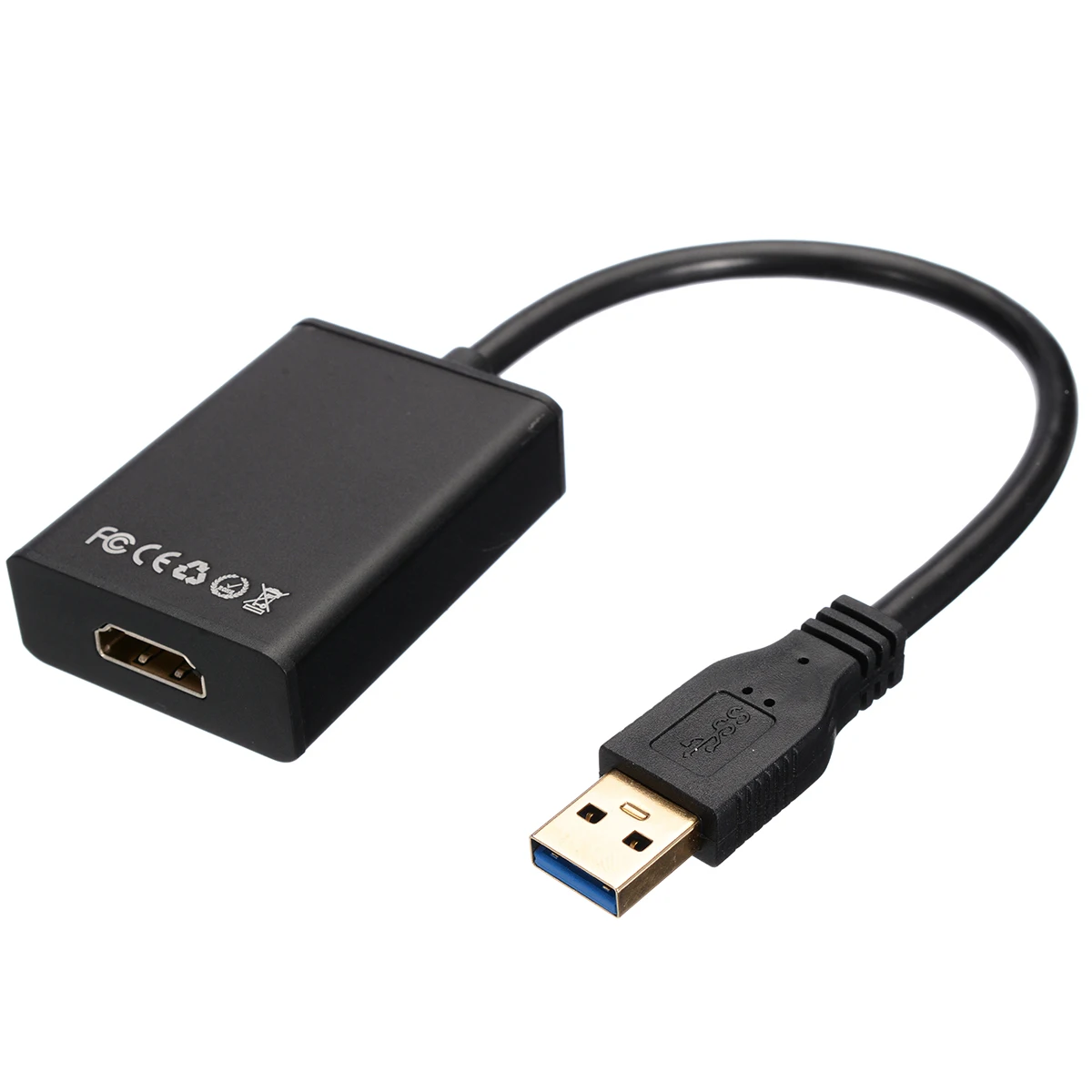 Высокоскоростной адаптер с USB 3 0 на HDMI совместимый металлическим корпусом штекер