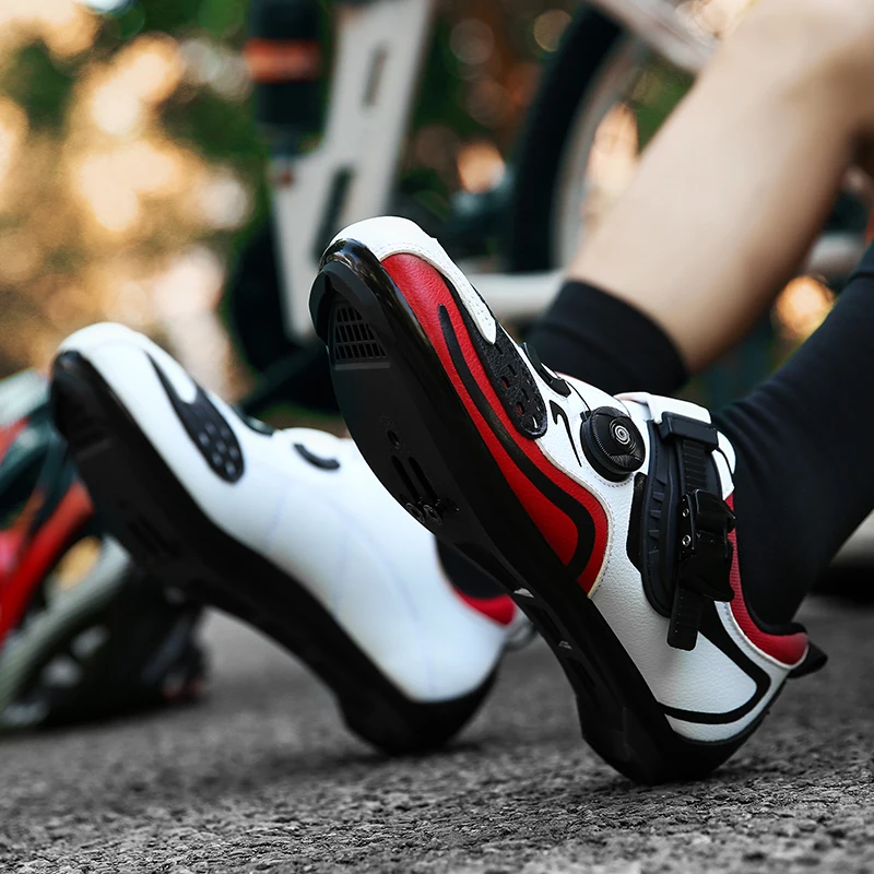 Женские и мужские полуботинки для горного велосипеда Темно-Синие на плоской