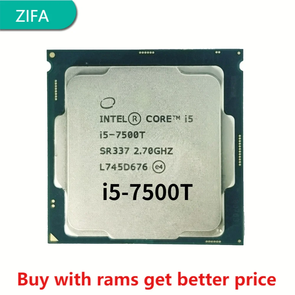 

Intel Core i5-7500T i5 7500T 2.7 GHz Quad-Core Quad-Thread CPU Processor 6M 35W LGA 1151