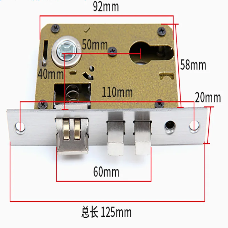 92*60 мм дверной замок с разрезом деревянный из нержавеющей стали|Замки| |