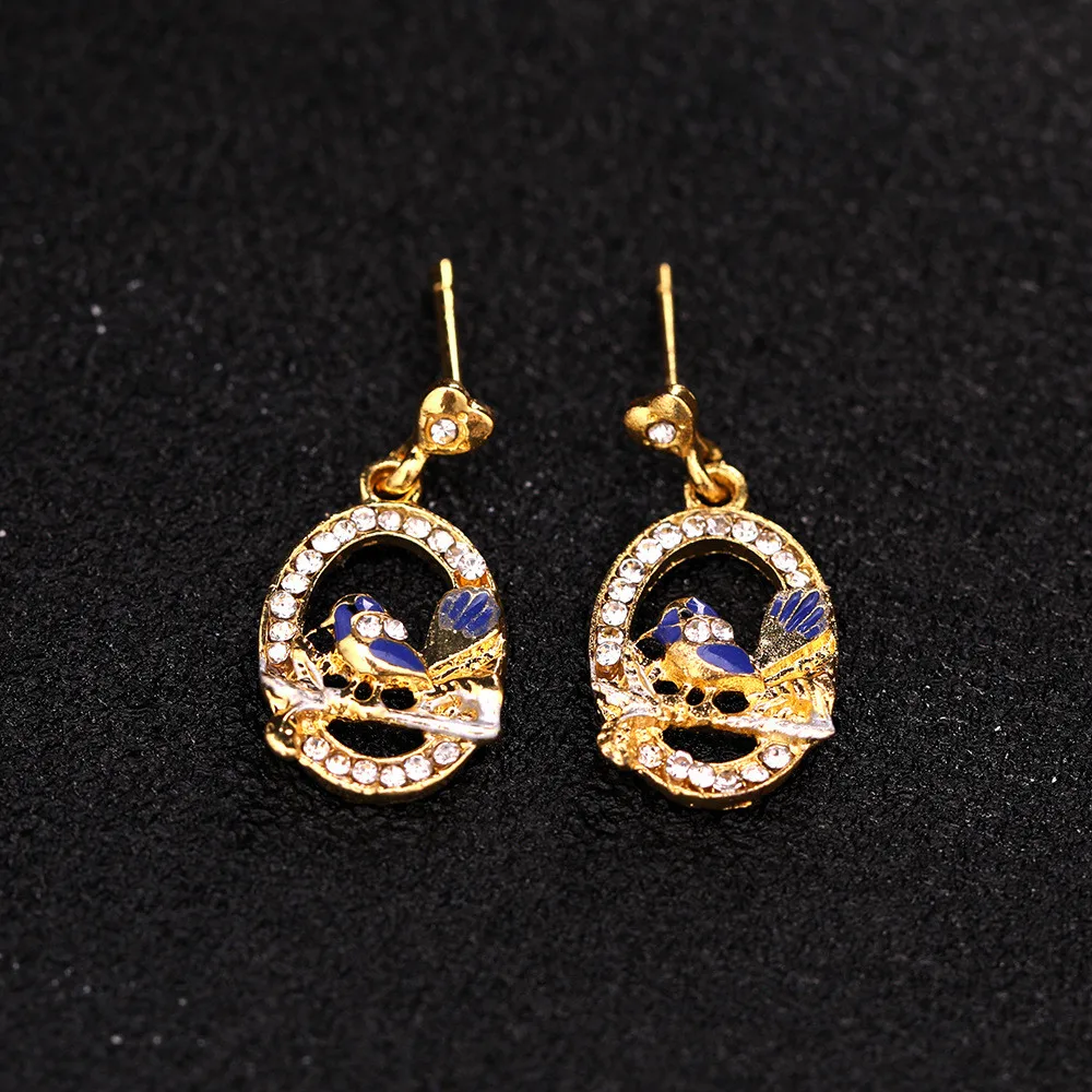 

New fashion fashion exquisite creative sparrow bird animal earrings female elegant temperament accessories gift wholesale