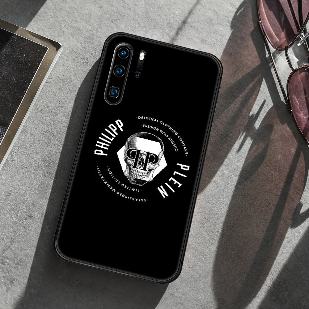 

luxury Brand qp Philipp Phone Case For Huawei P Mate 10 20 30 40 Lite Pro smart Z 2019 nova 5t black Coque Soft Hoesjes Pretty