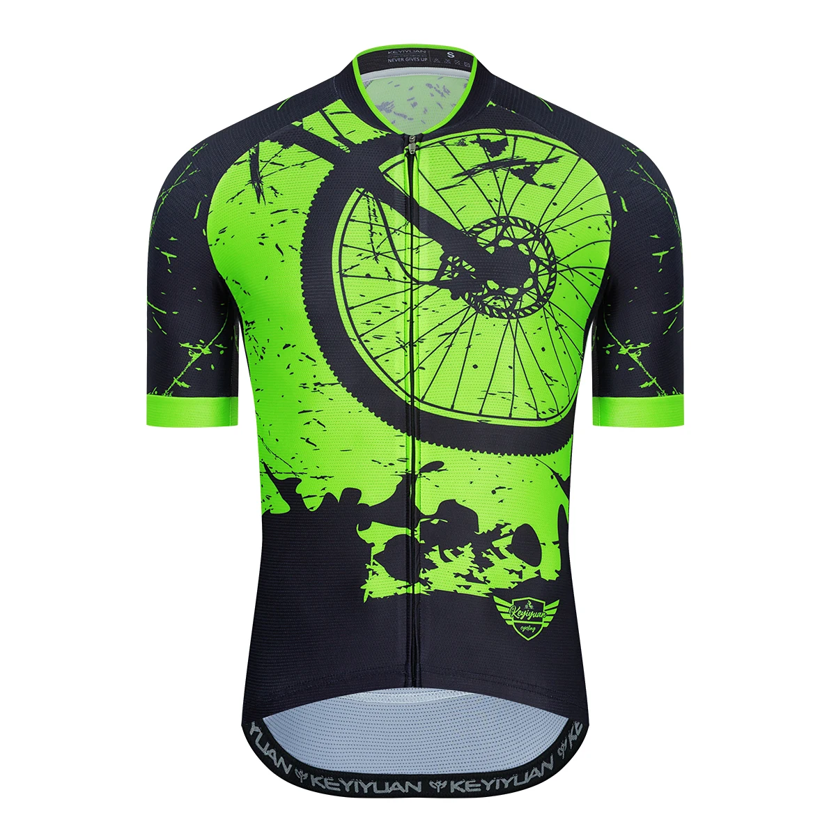 

KEYIYUAN Men's Cycling Jersey Short Sleeve Top Summer Team Outdoors Bicycle Sport Wear Road Mountain Bike Shirt Maglia Ciclismo
